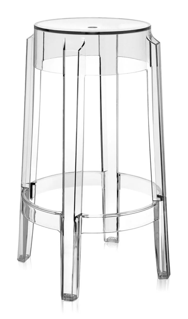 Charles Ghost Stool by Kartell Furniture Stool Charles Ghost Stool by Kartell Furniture Stool